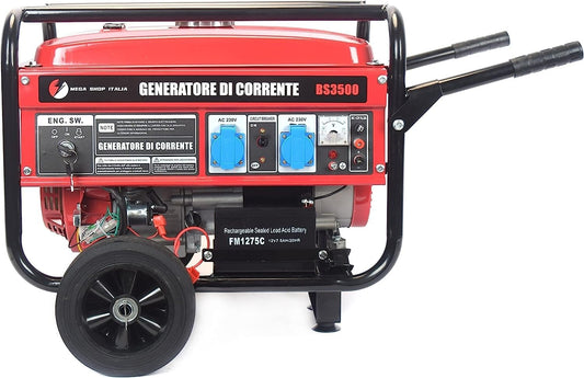 Generatori, 53 cm, 3000W, 230V, senza fili, nero, Megashopitalia