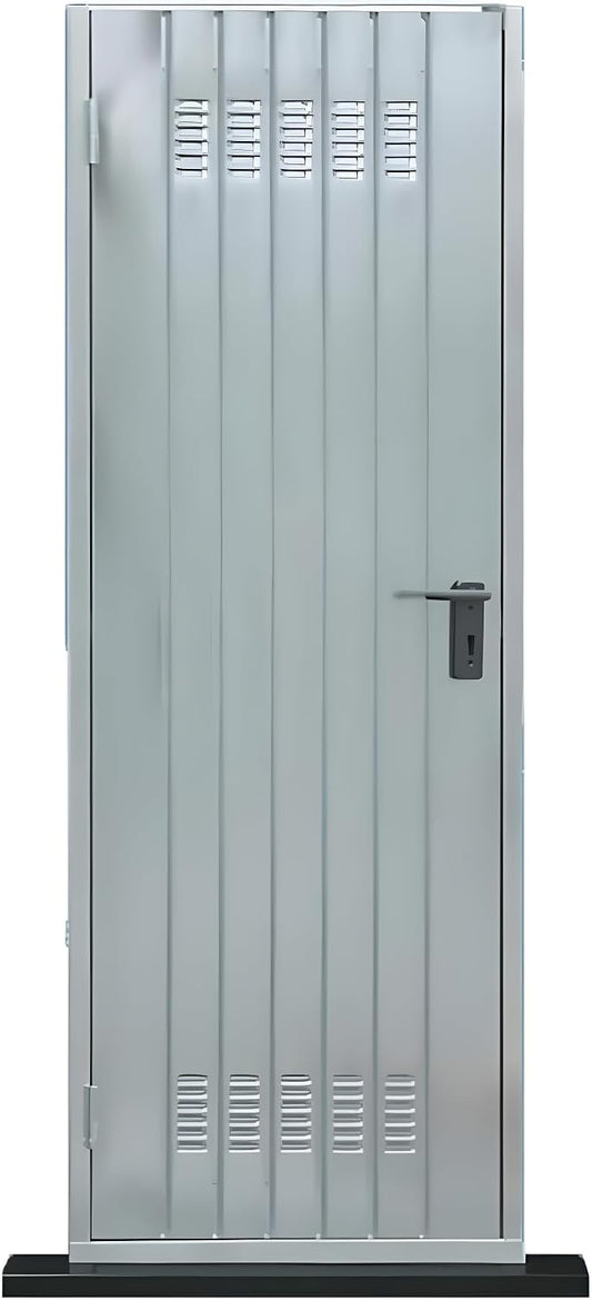Porte per garage, 80 × 200 cm, acciaio, Sicurezza e Durabilità. (80 x 200 cm)