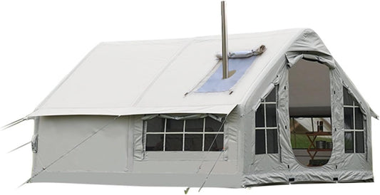 Tende igloo, 385 × 260 × 200 cm, SUYUDD, tenda da cabina per 6-8 persone, tenda da casa gonfiabile con finestra in rete
