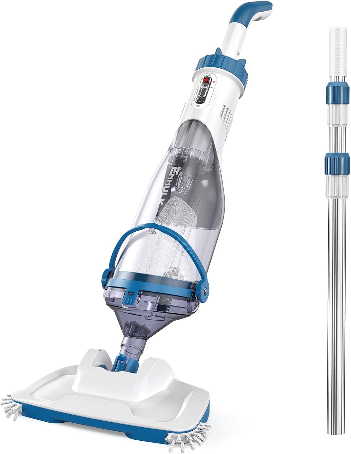 aspirapolvere, 34 cm, 4200 l, senza fili, Enhulk, Enhulk Batteria per aspirapolvere per piscina, 2025, testa larga 34 cm, aspirazione fino a 4200 l/h