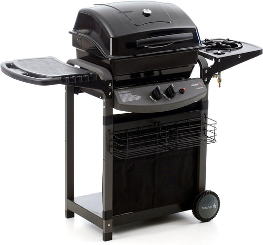 barbecue, 52 × 122 × 103 cm, nero, sochef, 52x122x103 cm