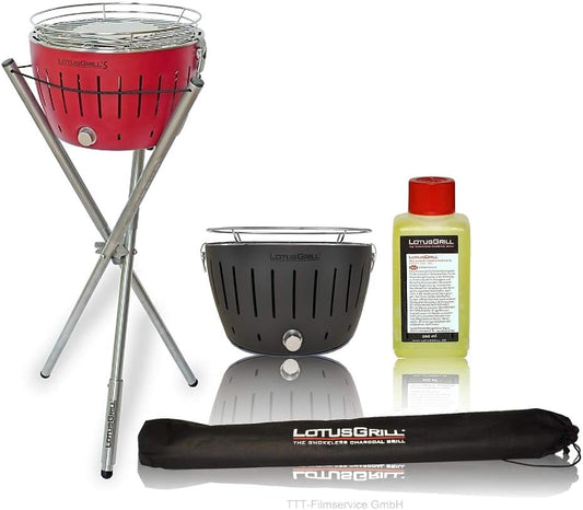 barbecue, 32 cm, CardioCell, Set per barbecue Lotus, 1 barbecue a forma di loto, 1 supporto universale, 1 pasta combustibile.