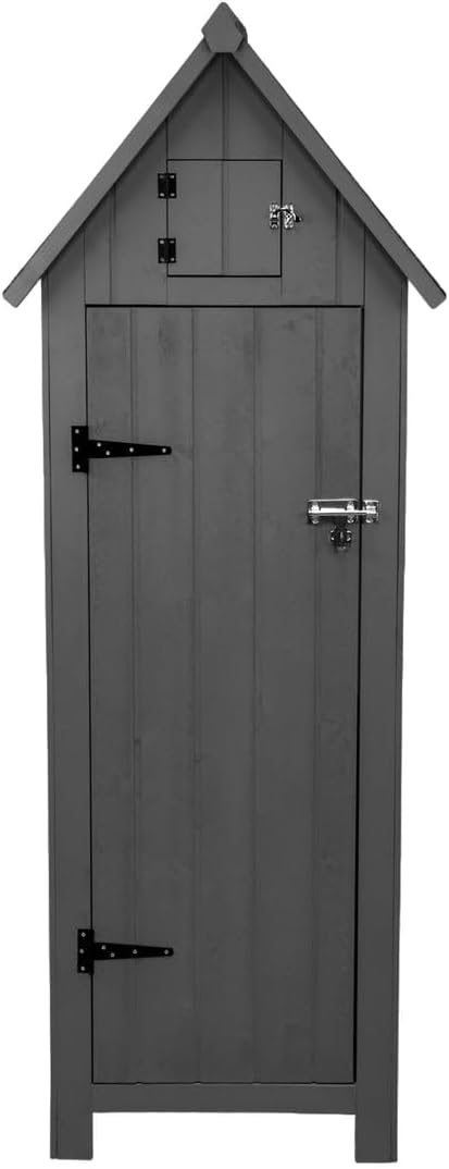 Casette da giardino, con ripiani, legno, grigio, per il giardino, Monster Shop