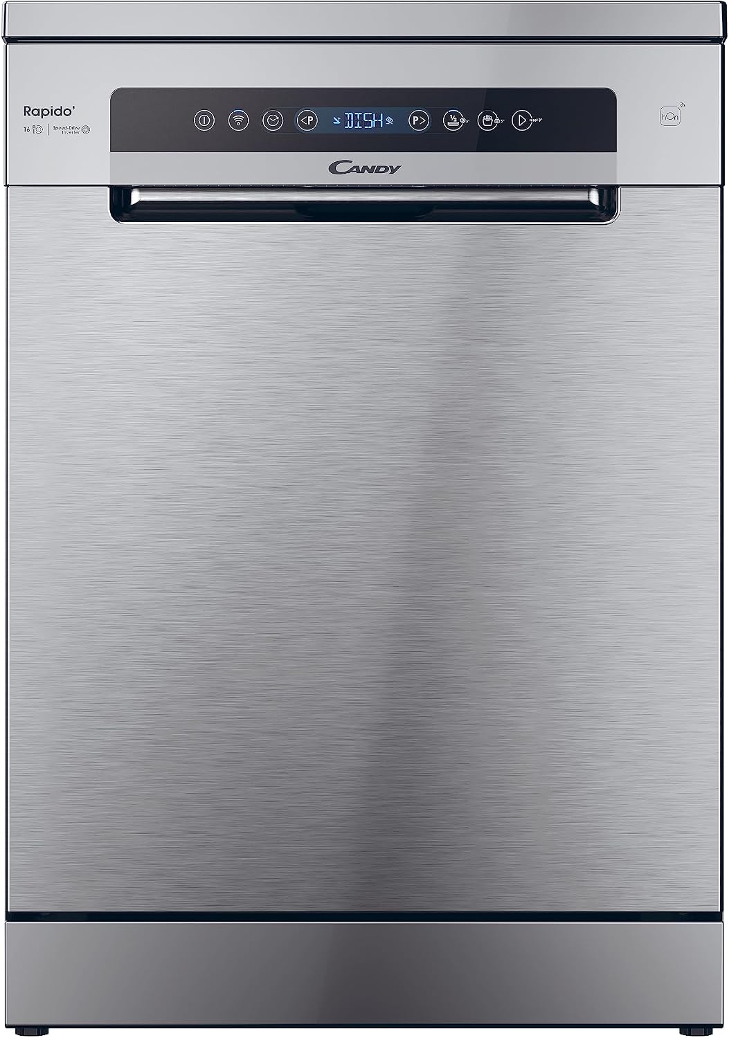 lavastoviglie, 59,7 × 59,8 × 82 cm, CANDY, 16 Coperti, 8 Programmi, Smart Basket e Smart Door, 7x59, 8x82 cm