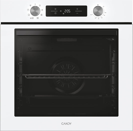 forno CA6, 595 × 595 × 548 mm, 78 l, controllo smart, bianco, CANDY, 1 vassoio e 1 griglia, 9 funzioni