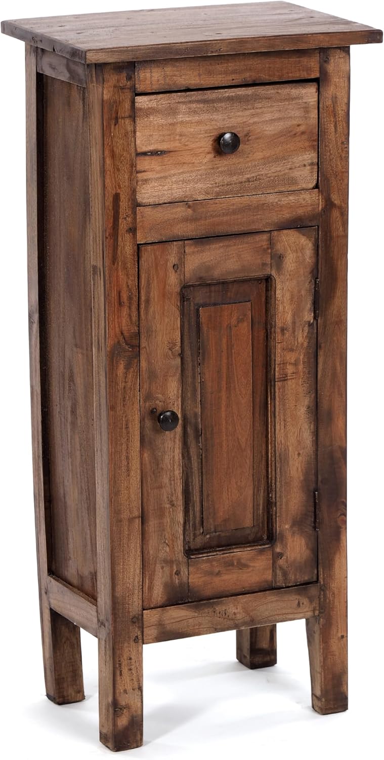 Mobiletti, 80 × 36 × 25 cm, legno, marrone, DESIGN DELIGHTS, 80 x 36 x 25 cm (altezza x larghezza x profondità), colore: 02