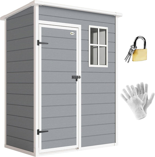 Outsunny Capanni, 133 × 74 cm, alluminio, grigio, per il giardino