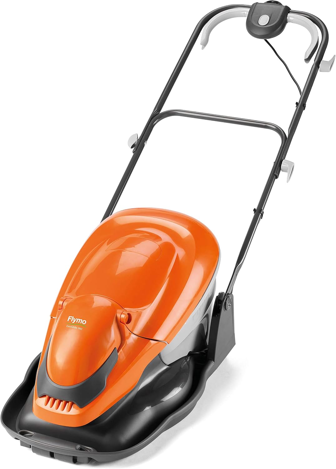 EasiGlide 360 Hover Collect Tosaerba, 36 cm, 1800 W, pieghevole, grigio, Flymo, Motore da 1800 W, larghezza di taglio 36 cm, lunghezza cavo da 10 m