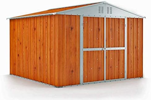Casette da giardino, 3.27 × 2.69 m, legno, acciaio, per il giardino, Notek, 80 metri quadri (Finitura Legno)