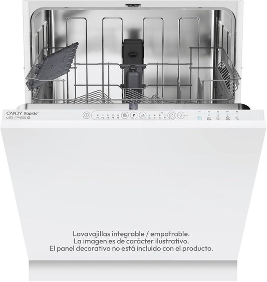 lavastoviglie, 60 cm, CANDY, 13 Coperti, 5 Programmi, Partenza Ritardata 3-6-9h, Ciclo Rapido 49 Minuti, 53 dBCI 3E53E0W