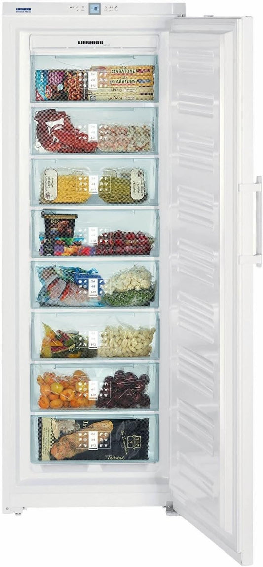 Congelatori verticali, 194,7 × 69,7 × 75 cm, 351 L, No Frost, bianco, Liebherr