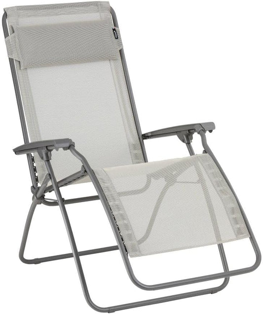 Sedie lounge, 20 mm, pelle, Lafuma, Mobilier Relax Clip, Pelle Sintetica, Segale II, Large
