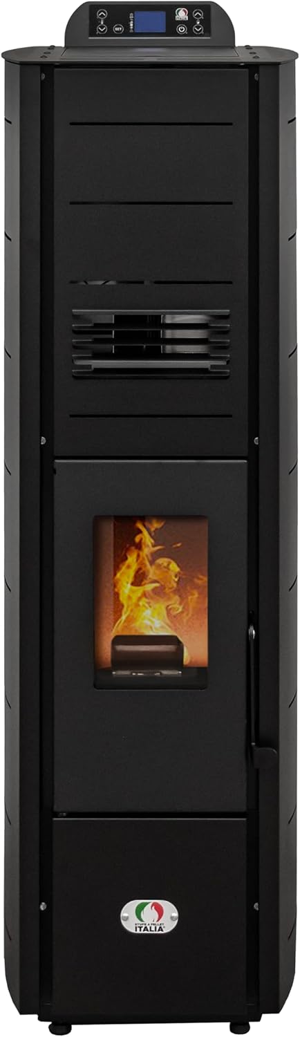 Impianti di riscaldamento a pellet, 39 cm, nero, STUFE A PELLET ITALIA