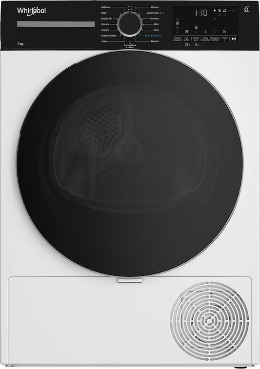 Asciugatrici a pompa di calore, 54,5 cm, Whirlpool, Whirlpool C WSD 74M WBS IT