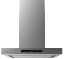 Cappe a muro, 60 cm, 165W, con illuminazione LED, alluminio, per la cucina, Cecotec, Cappa Aspirante 60cm inox, Flusso d'Aria 800m3/h, Carbonio Ø176